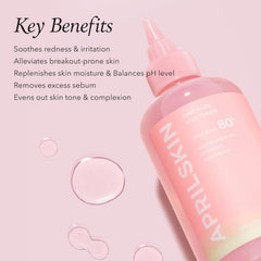 APRILSKIN Aloe Rosada Toner: textura liviana que se absorbe sin sensación grasa.