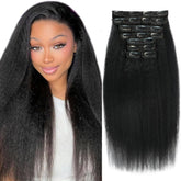 Aqifai extensión clip-in lacio 16 pulgadas para mayor longitud y estilo.