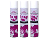 Aqua Net: botella con atomizador para cabello, fijación extra y duradera.