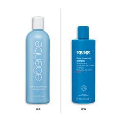 Aquage Champú, textura de espuma cremosa para limpieza delicada.