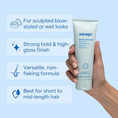 Aquage Molding Megagel aporta brillo alto para un acabado lustrado y sofisticado