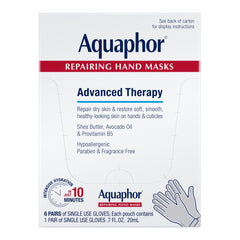 Aquaphor Guantes Reparadores para manos, hidratación rápida en minutos.
