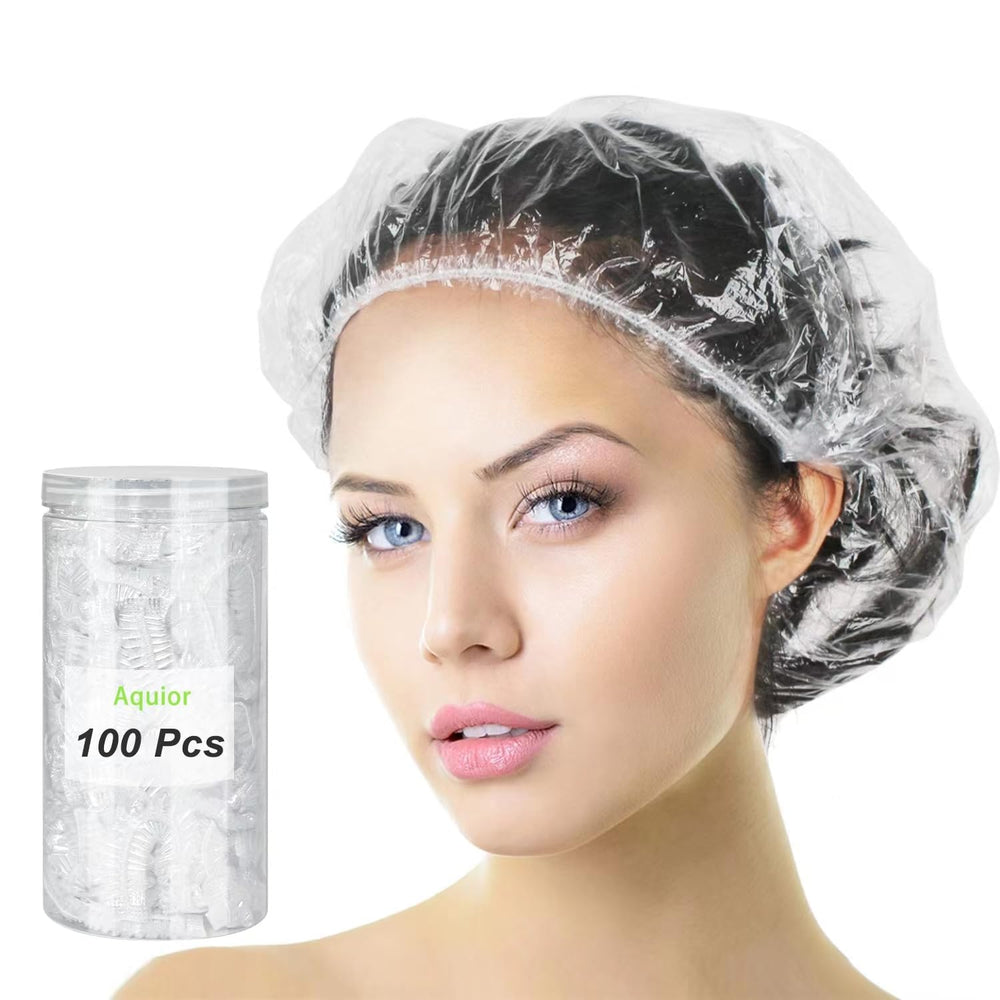 Aquior gorro de ducha desechable, ligero y cómodo para el cabello.