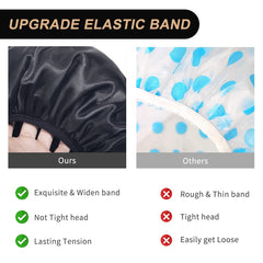 Gorro de ducha Aquior con banda elástica ajustable para un ajuste cómodo