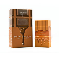 Arabiyat Sugar Toffee Ganache EDP bottle label detail with speculoos-inspired sweetness