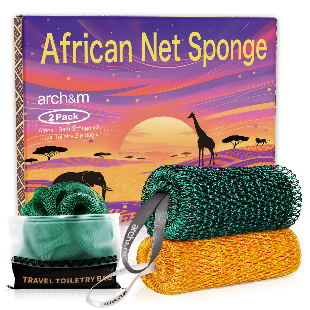 ARCH&M Afroscrub: esponja de red africana para exfoliar suavemente la piel.