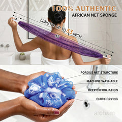 ARCH&M Afroscrub: nudos exfoliantes para eliminar impurezas con suavidad.
