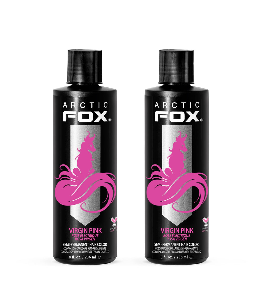 ARCTIC FOX Virgin Pink: bote de tinte para lograr rosa vibrante en cabello claro.