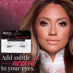 Ardell Accent Half Lashes 301, volumen externo suave, para un acabado elegante.