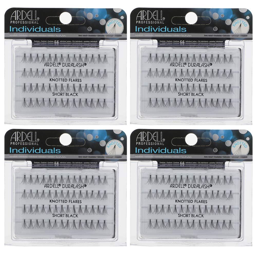 Ardell agrupaciones de pestañas en formato corto negro para un look personalizado.