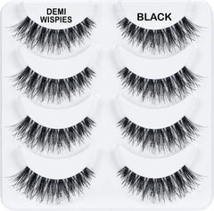 Ardell Demi Wispies Negro, aplicación fácil para un estilo inmediato.