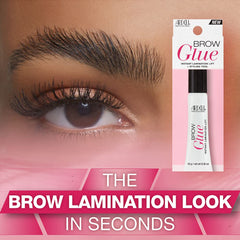 Ardell gel transparente para cejas con cepillo dos-en-uno para peinado rápido.