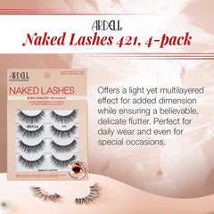 Ardell Naked 421: invisiband para comodidad todo el dia.