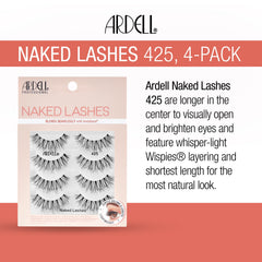 Ardell Naked Natural 427 con longitud centrada para abrir visualmente la mirada