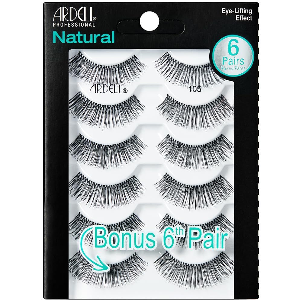 Ardell Natural 105 Black: pestanas para uso diario con acabado natural y ligero