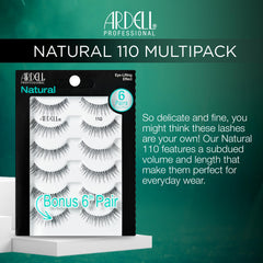 Ardell Natural 110 Black, aplicación suave para resaltar la mirada sin esfuerzo.