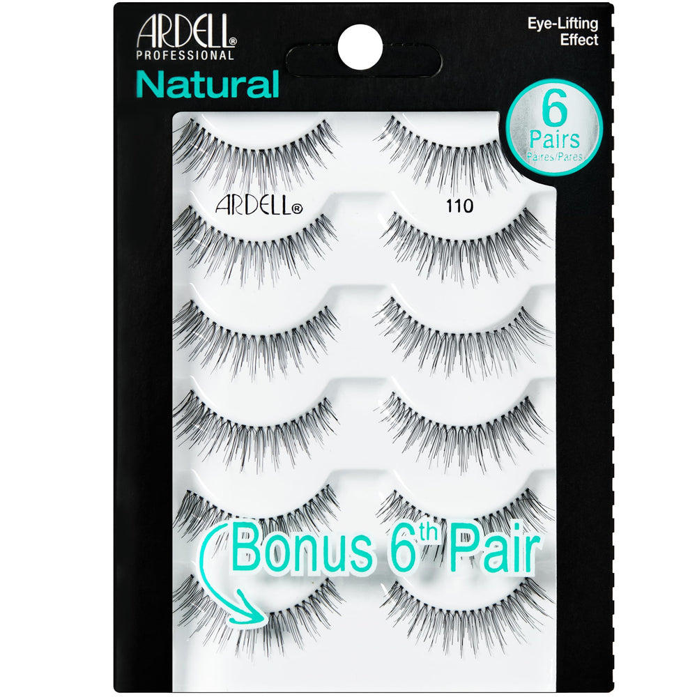 Ardell Natural 110 Black, fibras suaves para un aspecto natural diario.