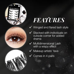 Ardell Studio Effects Demi Wispies wispy effect close-up for everyday glam