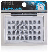 Ardell Trios Cortos Negros Pestañas para volumen natural con agrupamientos aislados.