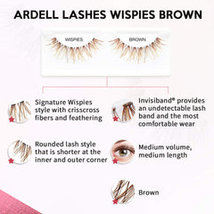 Ardell Wispies volumen medio y longitud elegante para realzar la mirada.