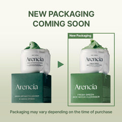 ARENCIA Exfoliante diario con arroz y té verde para piel radiante.