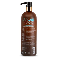 Textura cremosa de Argan Magic para cabello suave y manejable