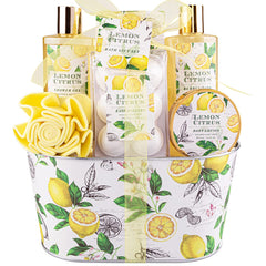 Set regalo ArioseMonde baño limón cítrico, experiencia spa en casa