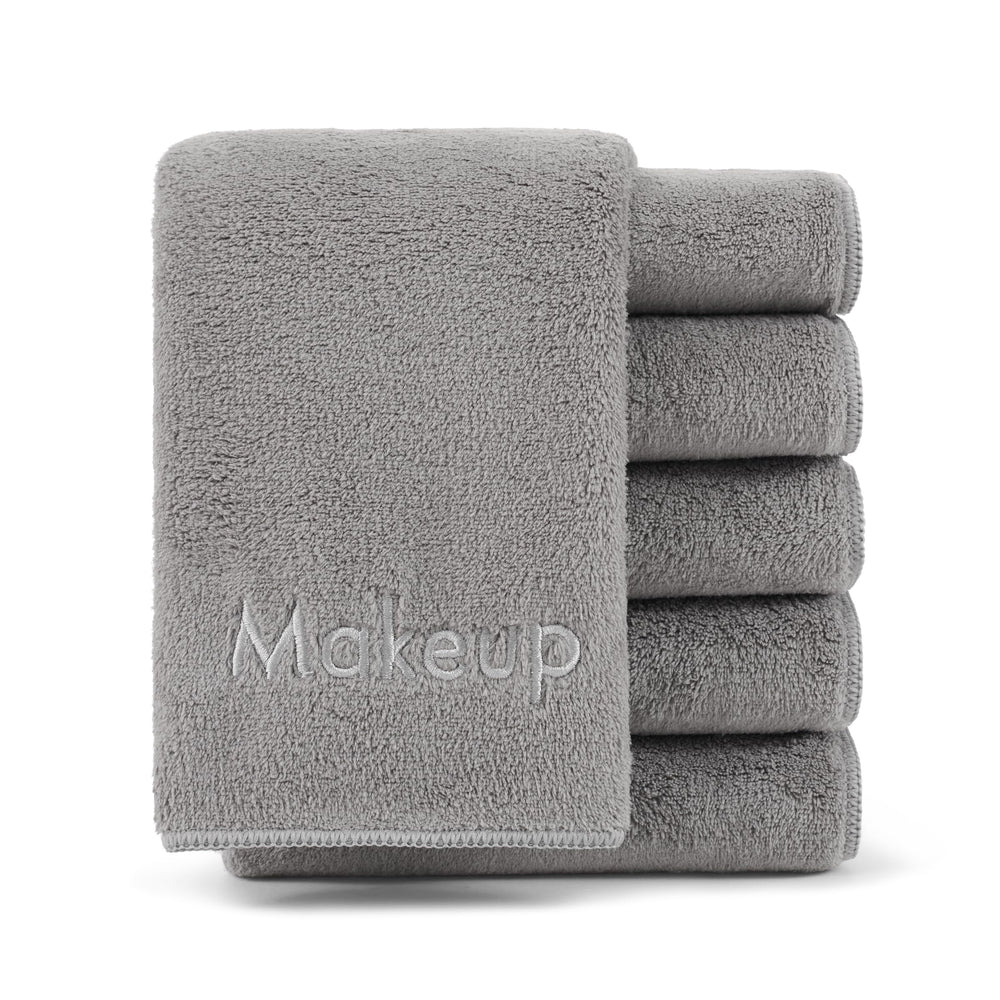 Toallas de maquillaje Arkwright, textura coral fleece suave para retirada facial suave.
