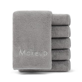 Toallas de maquillaje Arkwright, textura coral fleece suave para retirada facial suave.