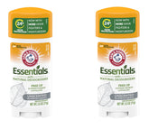 Arm & Hammer Essentials Desodorante sin fragancia en envase doble para ahorro diario.