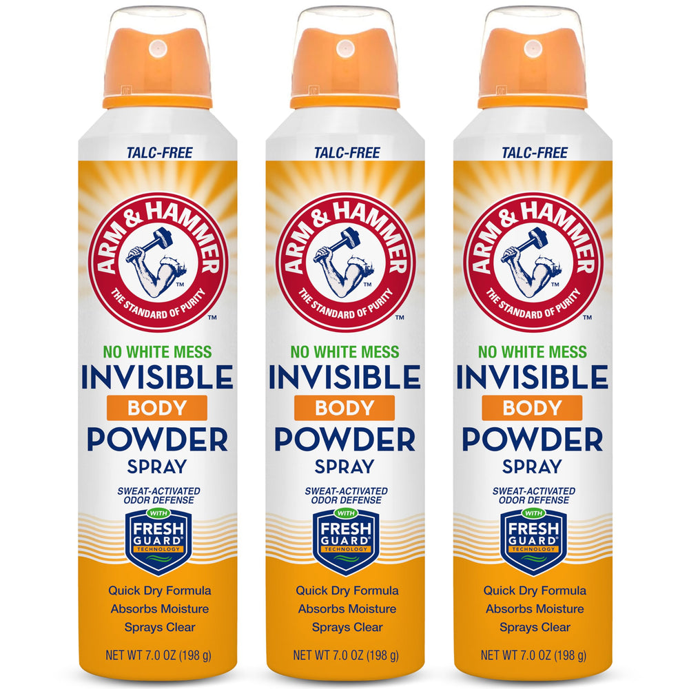Arm & Hammer polvo invisible para cuerpo en aerosol, controla sudor sin manchas
