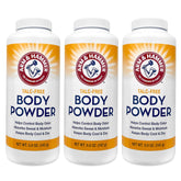 Arm & Hammer polvo corporal sin talco paquete 3, control del olor y frescura.