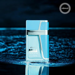 Armaf Aura Fresh etiqueta detalle con diseño moderno