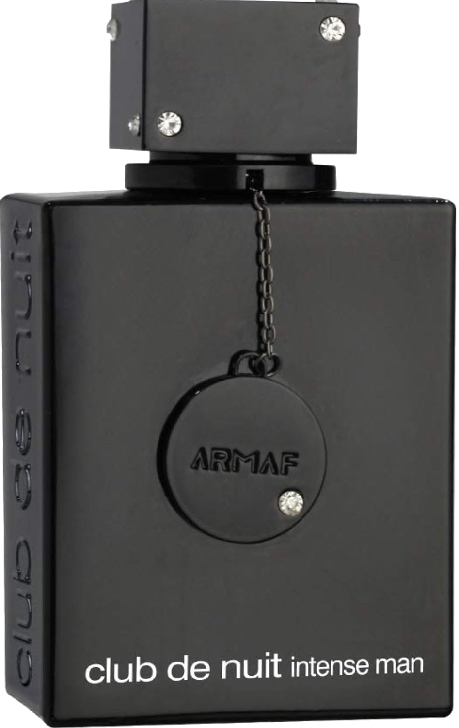 Frasco de Armaf Club De Nuit Intense Man con diseño premium para presencia duradera.