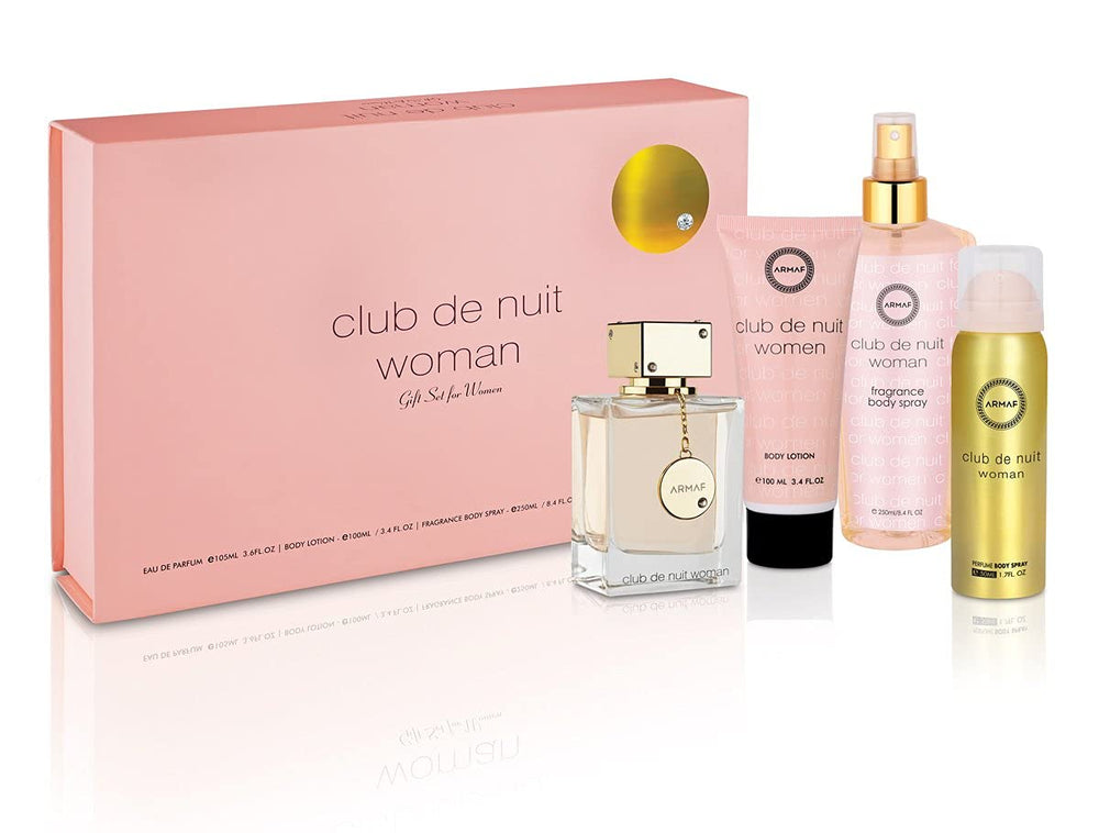 Conjunto de regalo Armaf Club De Nuit para mujeres: aroma elegante para ocasiones.