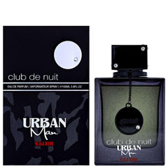 Empaque premium de Armaf Club De Nuit Urban Elixir, presentación ideal para regalo.