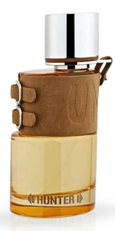 Armaf Hunter, frasco de 3.4 oz, aroma versátil para día y noche.
