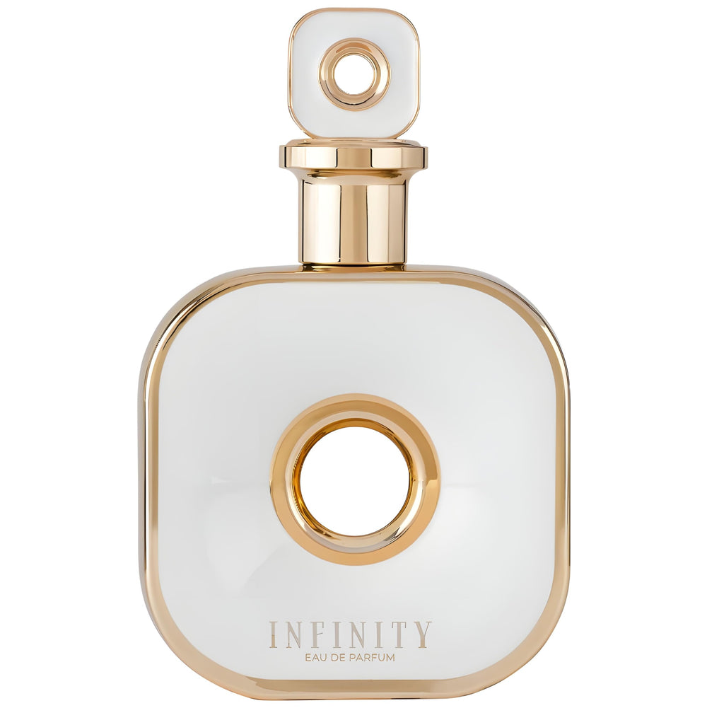Frasco de Armaf Infinity para Mujeres, diseño elegante para realzar la confianza diaria.