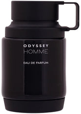 Armaf Odyssey Homme: vista frontal de la botella con aroma duradero para uso diario.