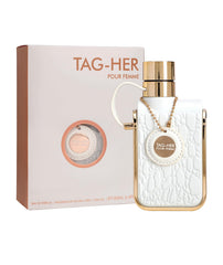 Armaf Tag Her, bote de perfume, notas de salida vibrantes para empezar el día.