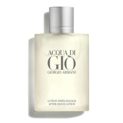 Armani Beauty Acqua di Gio tras el afeitado, frasco elegante que deja frescura duradera.