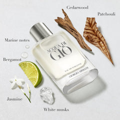 Armani Beauty Acqua di Gio, botella recarga, opción sostenible para mantener tu aroma.