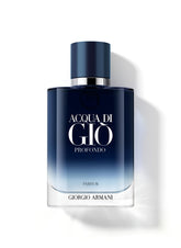 Armani Beauty Acqua di Gio Profondo frasco frontal, sensación marina fresca para uso diario.