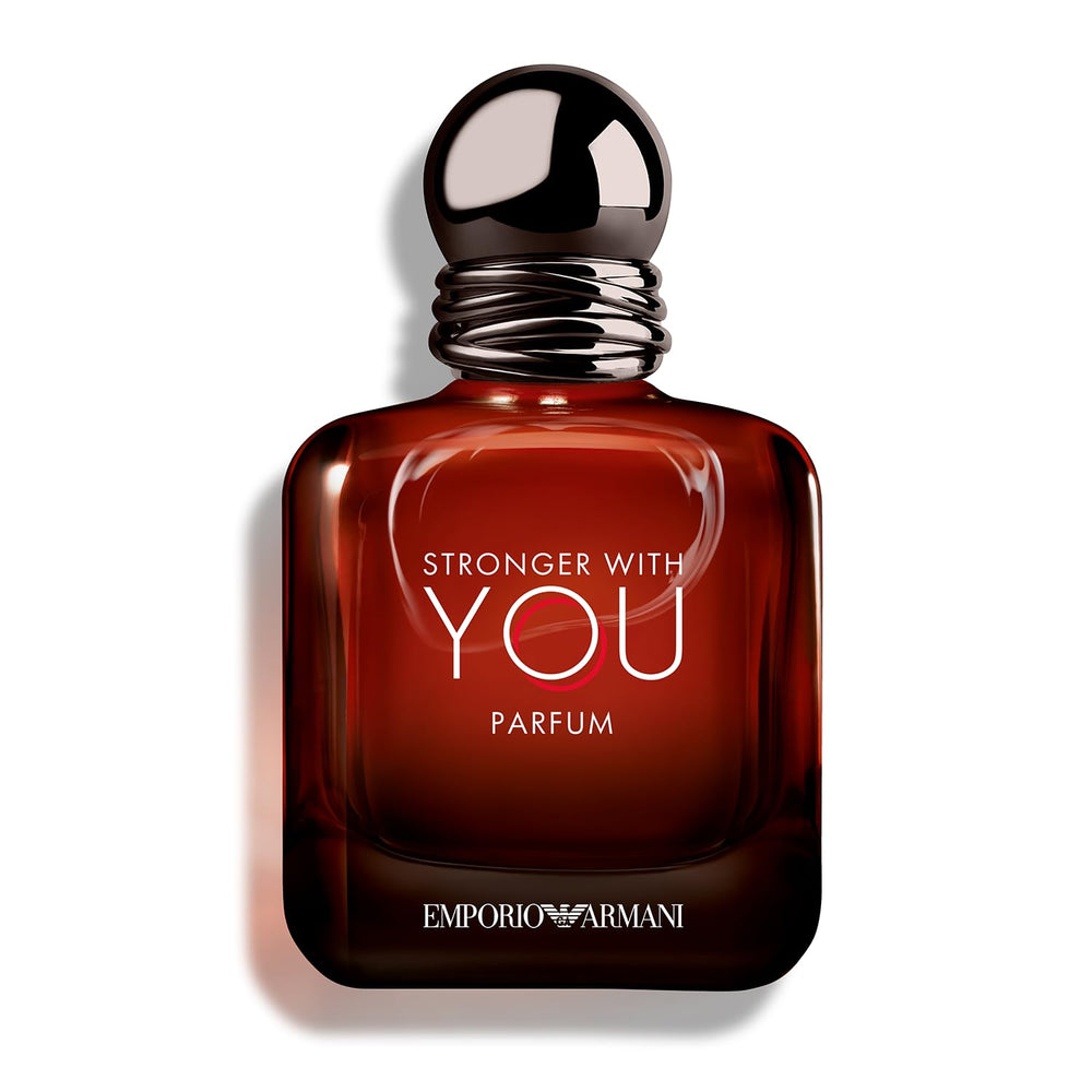 Armani Beauty Stronger With You, botella frontal, fragancia ambarina para diario.