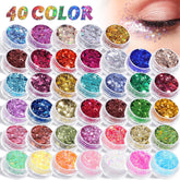 AROIC brillo corporal 40 colores para destellos festivos en la piel