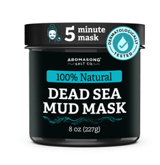Aromasong lodo del Mar Muerto en frasco para purificar piel grasa.