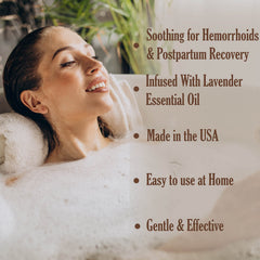 Aromasong Sitz Bath lavanda y aceites esenciales para calma aromática