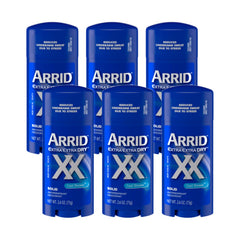 Arrid XX Extra Extra Dry barra desodorante Ducha Fría, pack de 6, protege piel seca durante el día.
