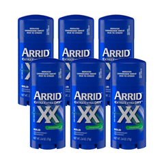 Bâtonnet Arrid XX antiperspirant non parfumé en pack 6 pour le quotidien.