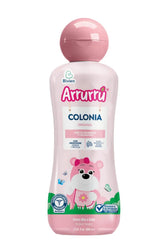 Arrurru Naturals Colonia Original Rosa, botella rosa, aroma suave para el cuidado diario del bebé.